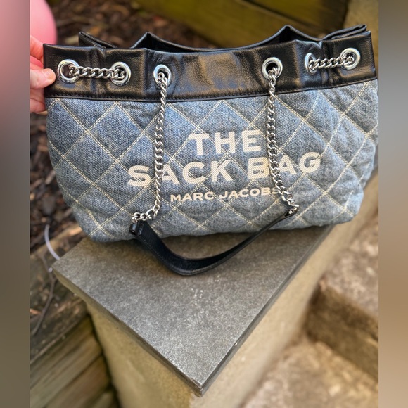 Absolutely gorgeous like new Marc Jacob’s the Sack Bag in denim and leather - Picture 8 of 8